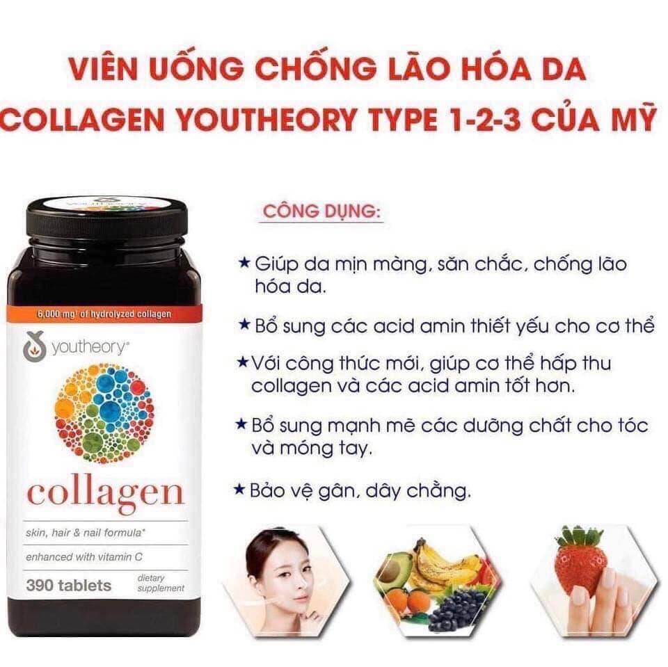 Collagen 390v Collagen Youtheory Advanced Type 1,2&3