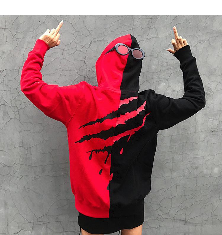 [HCM] áo hoodie phối 2 màu