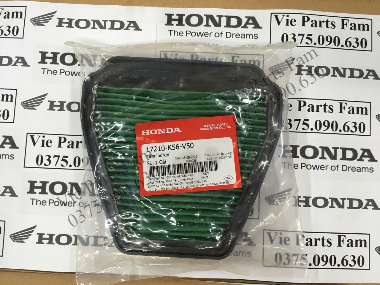 Lọc gió winner + winner x + sonic, chính hiệu honda motor vn