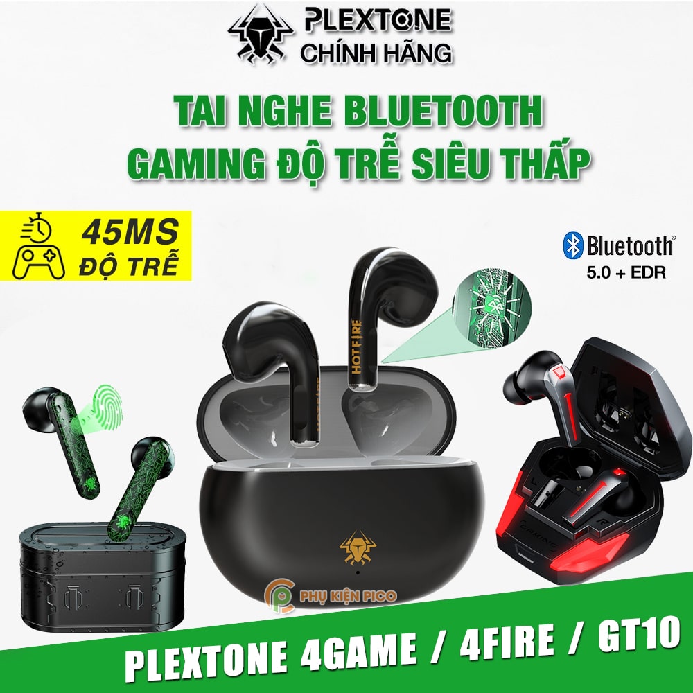 Tai nghe bluetooth PLEXTONE 4Fire 4 Game GT10 chống ồn
