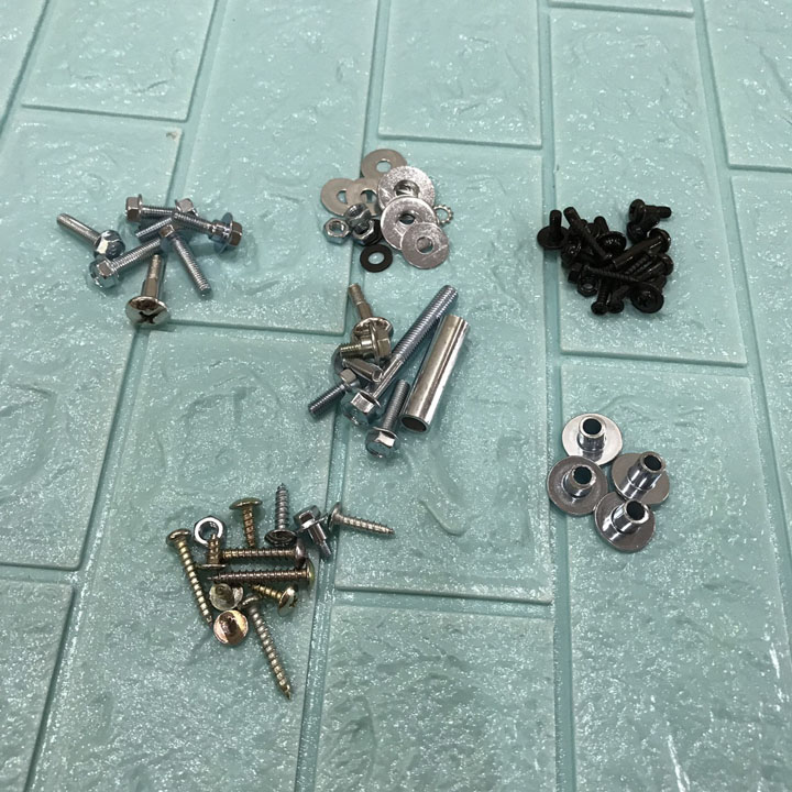 Trọn bộ ốc xe máy Dream thái việt  - DREAM lùn , gắn khớp chất liệu inox CỨNG  , ốc vít xe máy