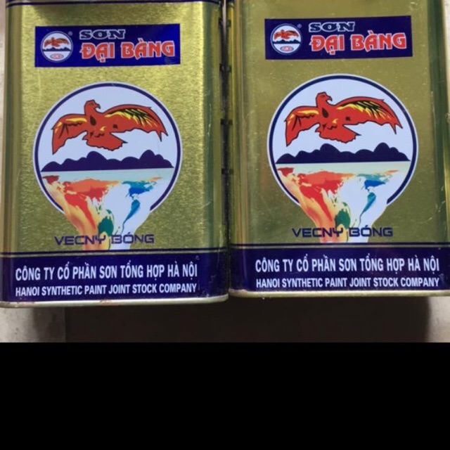 Vecny bóng không màu và vecny bóng màu cánh gián - hộp 1kg