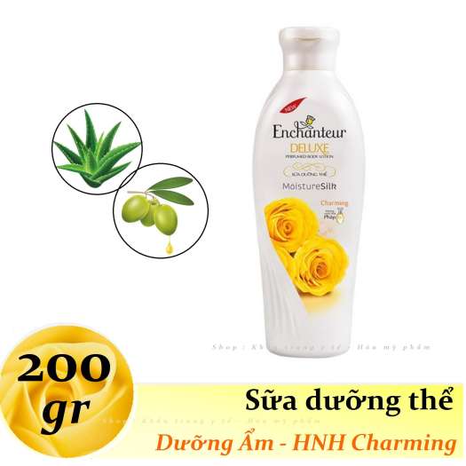 Sữa dưỡng thể Mềm mịn  Enchanteur Charming/Delightful (200g/Chai) da thơm, khơi nguồn cảm xúc