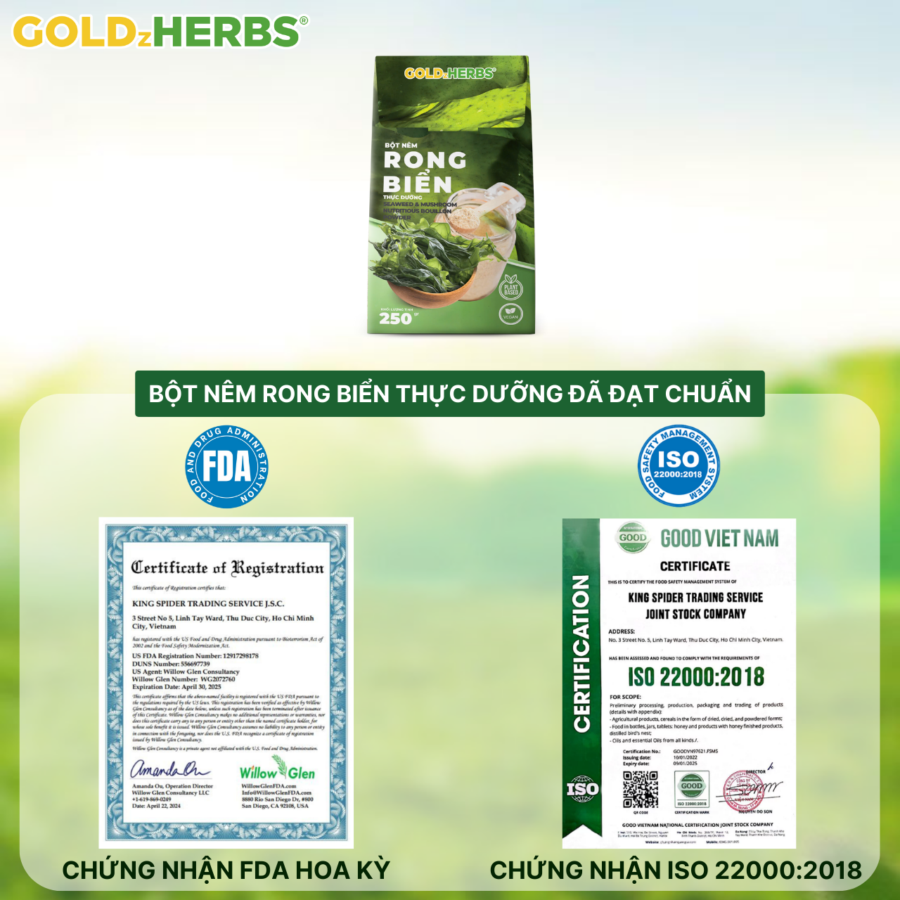 Bột Nêm Rong Biển Thực Dưỡng GoldzHerbs