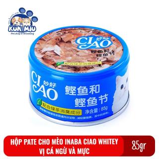 Thức ăn Pate cho mèo Inaba Ciao Whitey hộp 85g Vị cá ngừ và mực thumbnail
