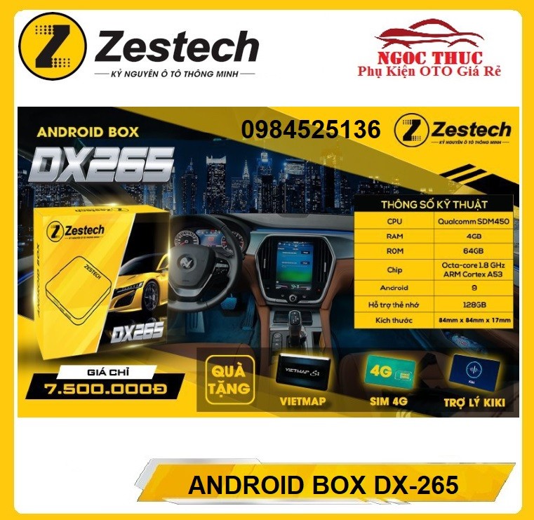 Android box thông minh zestech dx265 , thiết bị android box zestech dx265 chính hãng dành cho ô tô, tích hợp nâng cấp màn hình zin của xe android box ô tô dx 265 dành cho màn hình zin
