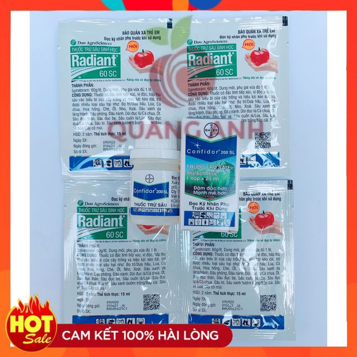 [FreeShip] Combo Diệt Bọ Trĩ 1 Confido+ 1 Radiant - Rất Hiệu Quả