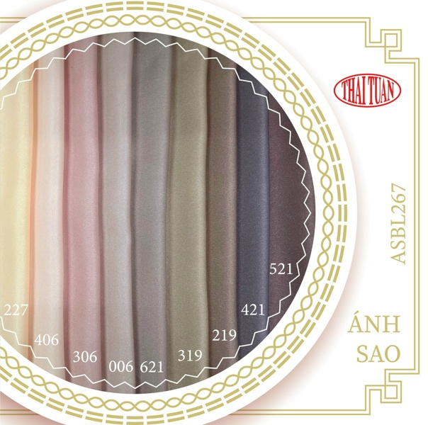 Vải Áo dài lụa trơn Ánh Sao Thái Tuấn