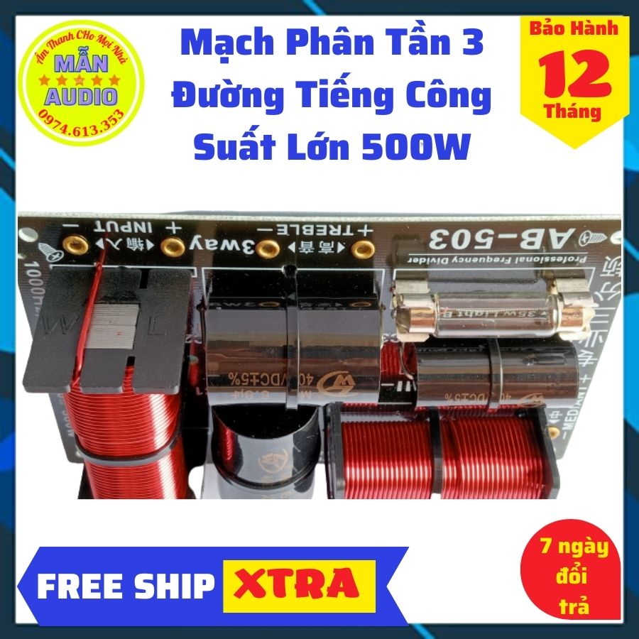 2 Mạch phận tần ba đường tiếng, Phân tần 3 Way công suất lớn