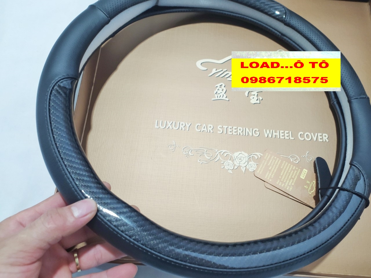 Bọc Vô Lăng Mitsubishi Outlander Vân Carbon cao Cấp
