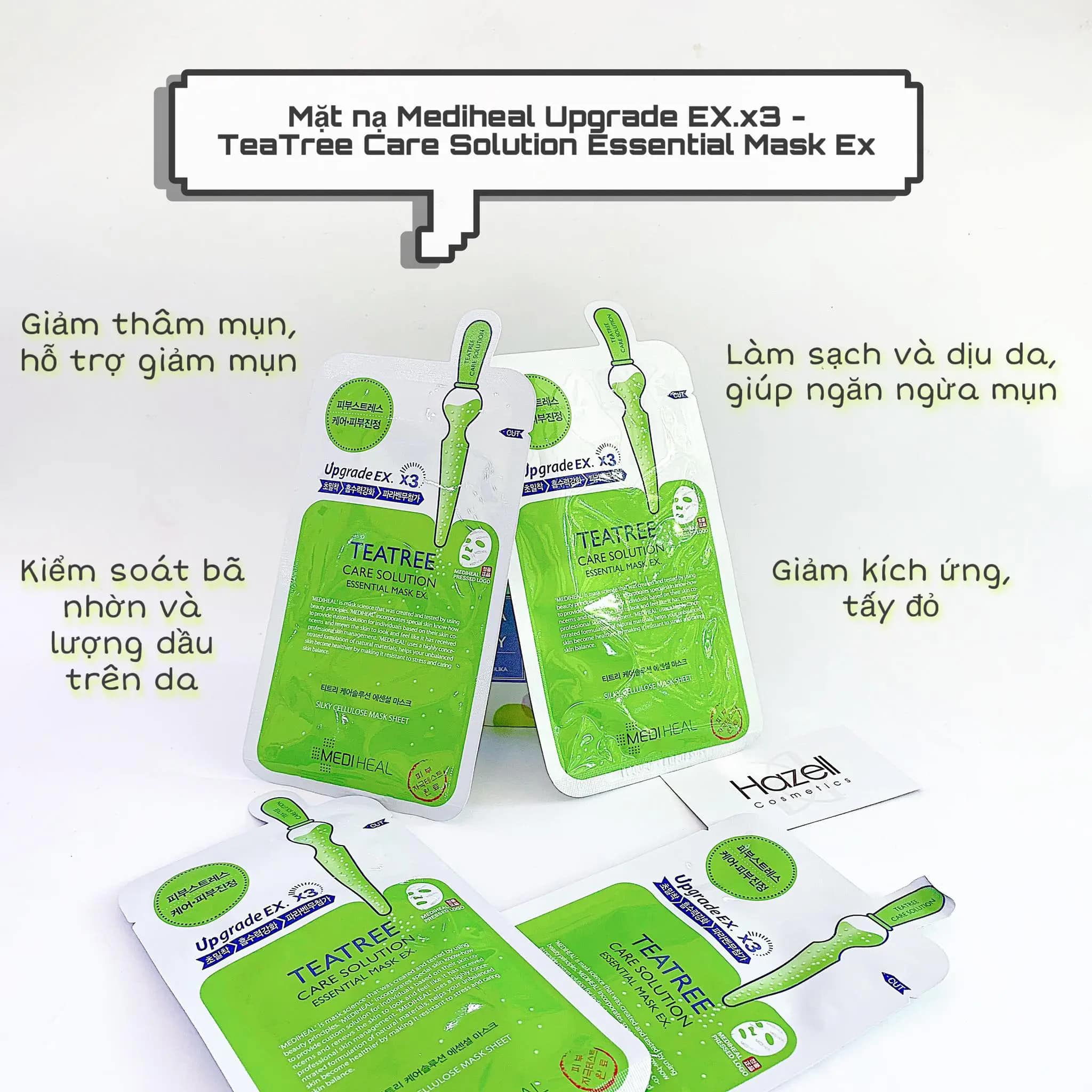 Mặt nạ Mediheal Tea Tree Care Solution Essential Mask Ex combo 5 cái