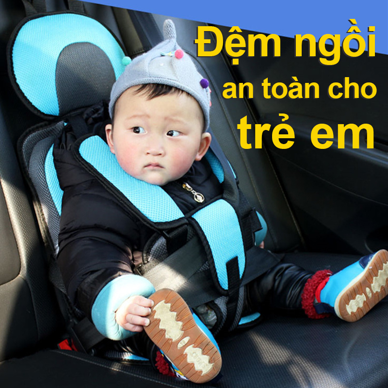 Sakora Ghế ngồi phụ dày đa năng trên xe hơi ô tô bảo vệ an toàn cho bé từ
