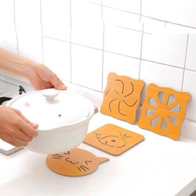 Đế lót ly, đế lót nồi gỗ size 9,5cm