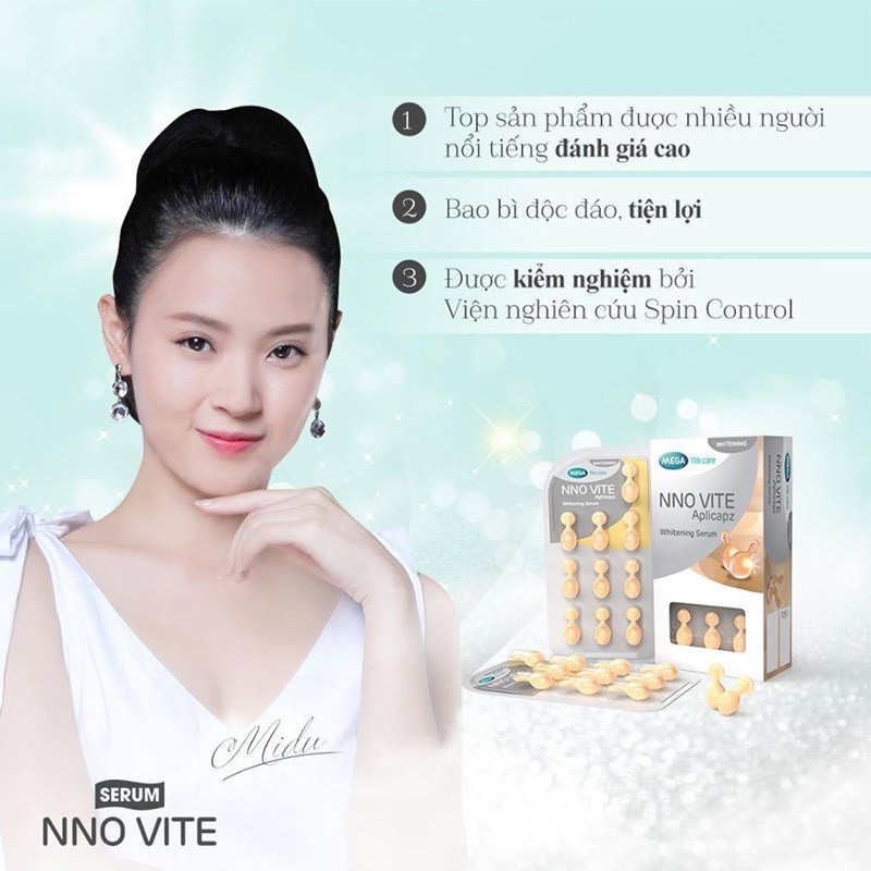 Viên e nno vite trắng da whitening 10 viên
