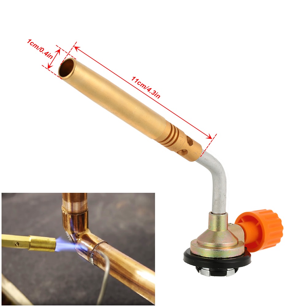 Đèn khò hàn ống đồng - Đầu khò lửa - Sử dụng bình gas mini
