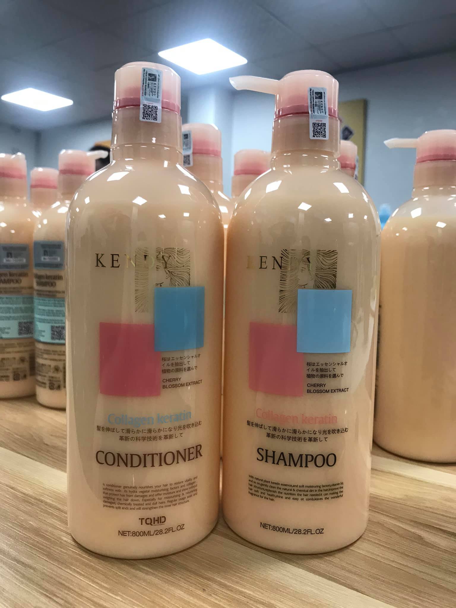 Cặp Dầu Gội Xả Nhật Kendy Dưỡng Sinh Cao Cấp 800ml