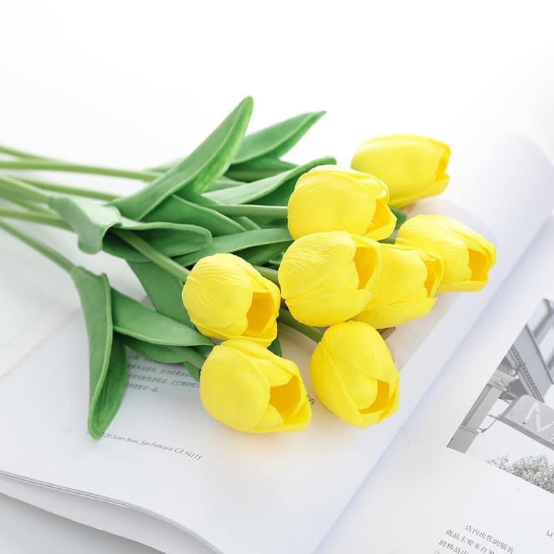 Hoa Tuylip Giả PU - Decor Studio, Trang Trí Phòng Khách, Để Bàn