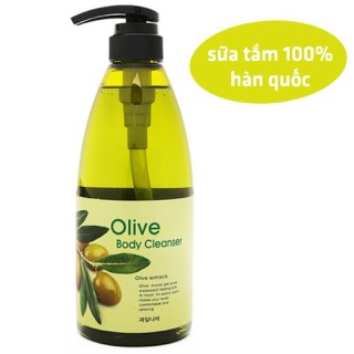 Sữa tắm dưỡng da mềm mịn tinh chất ô liu Welcos Olive Body Cleanse Hàn thumbnail