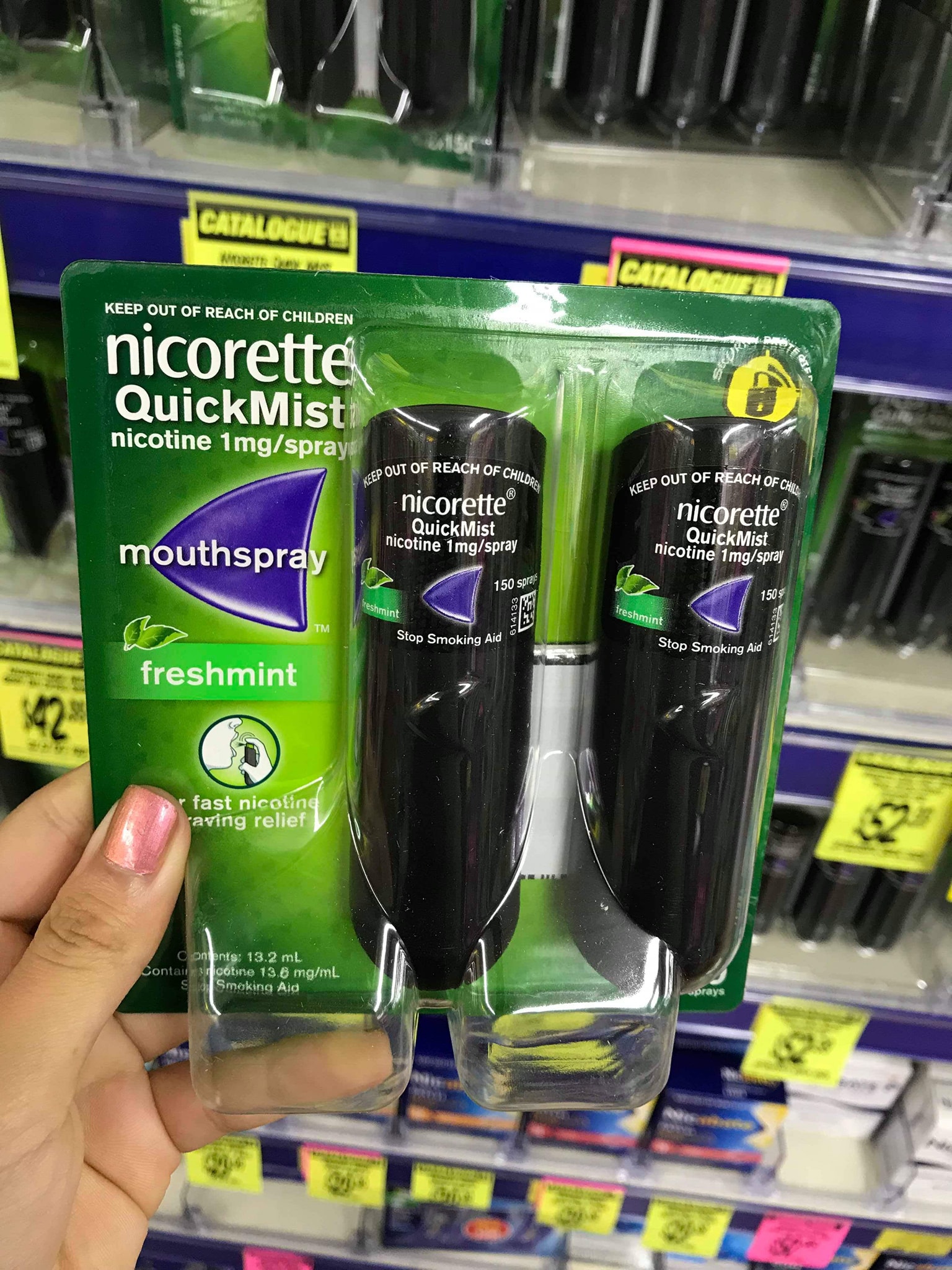 Xịt Nicorette Quick Mist 3 pack