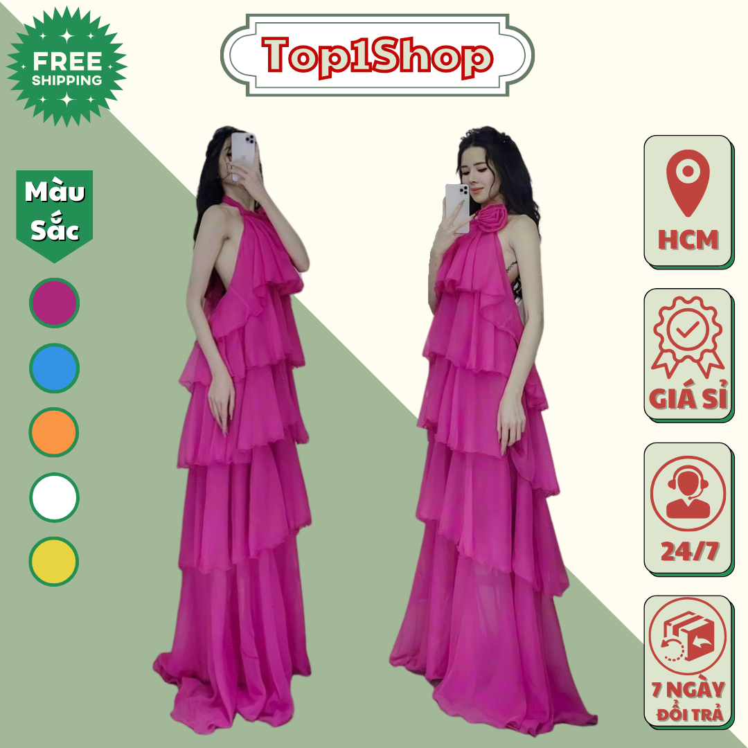 ĐẦM MAXI 5 TẦNG NHIỀU KIỂU HOT ĐI BIỂN
