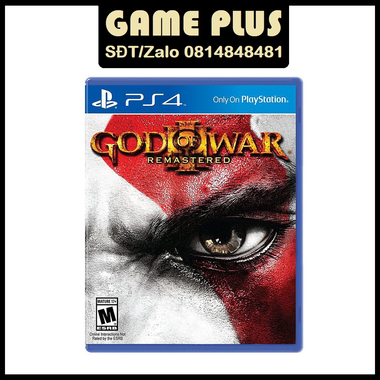 Đĩa game 2nd god of war 3 remastered cho máy ps4 ps5