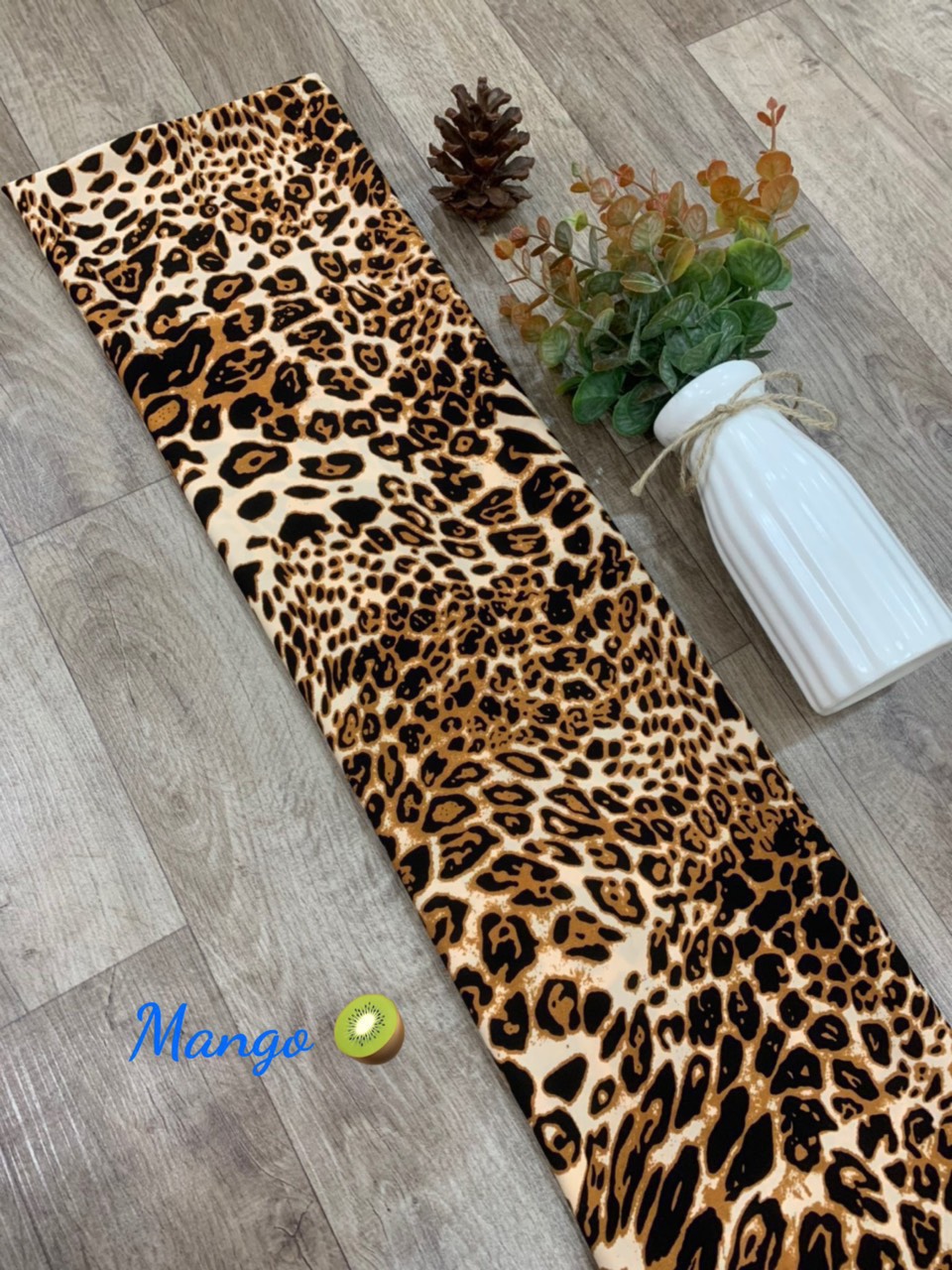 Vải Lụa Mango Họa Tiết Cheetah & Hoa Văn 1m55 - Xuất Xứ Việt Nam