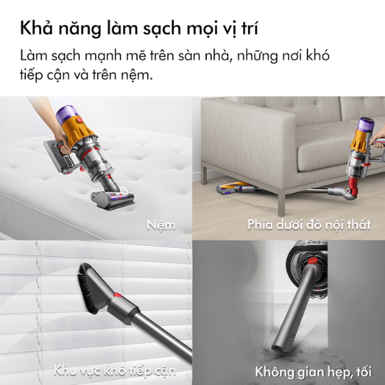 [CHỈ CÒN 29.4: VC 400K ở trạm VC] Máy hút bụi không dây Dyson V12  Detect Slim Absolute (Phiên bản mới)