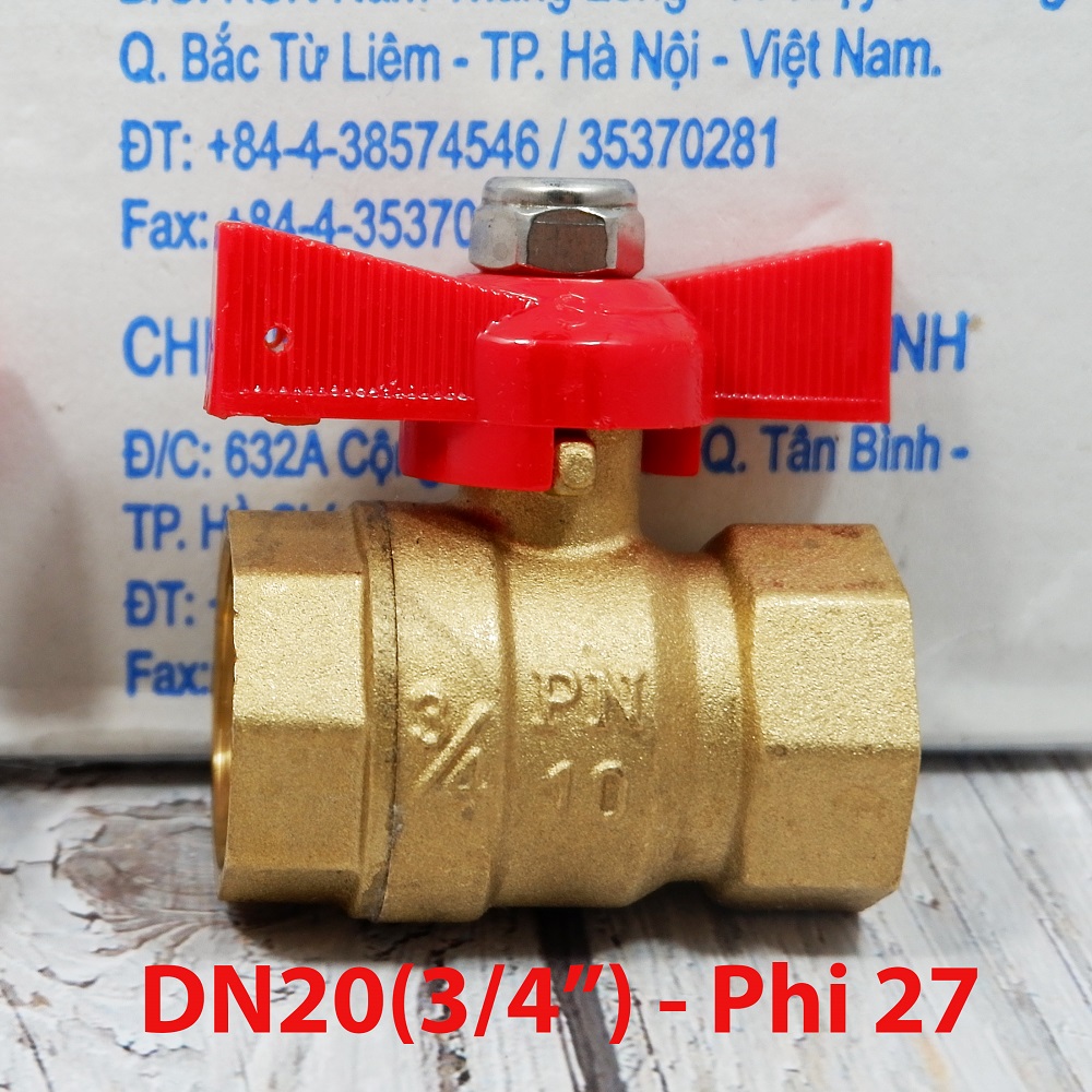 Van bi đồng tay bướm mbv minh hòa dn15, dn20 việt nam cao cấp