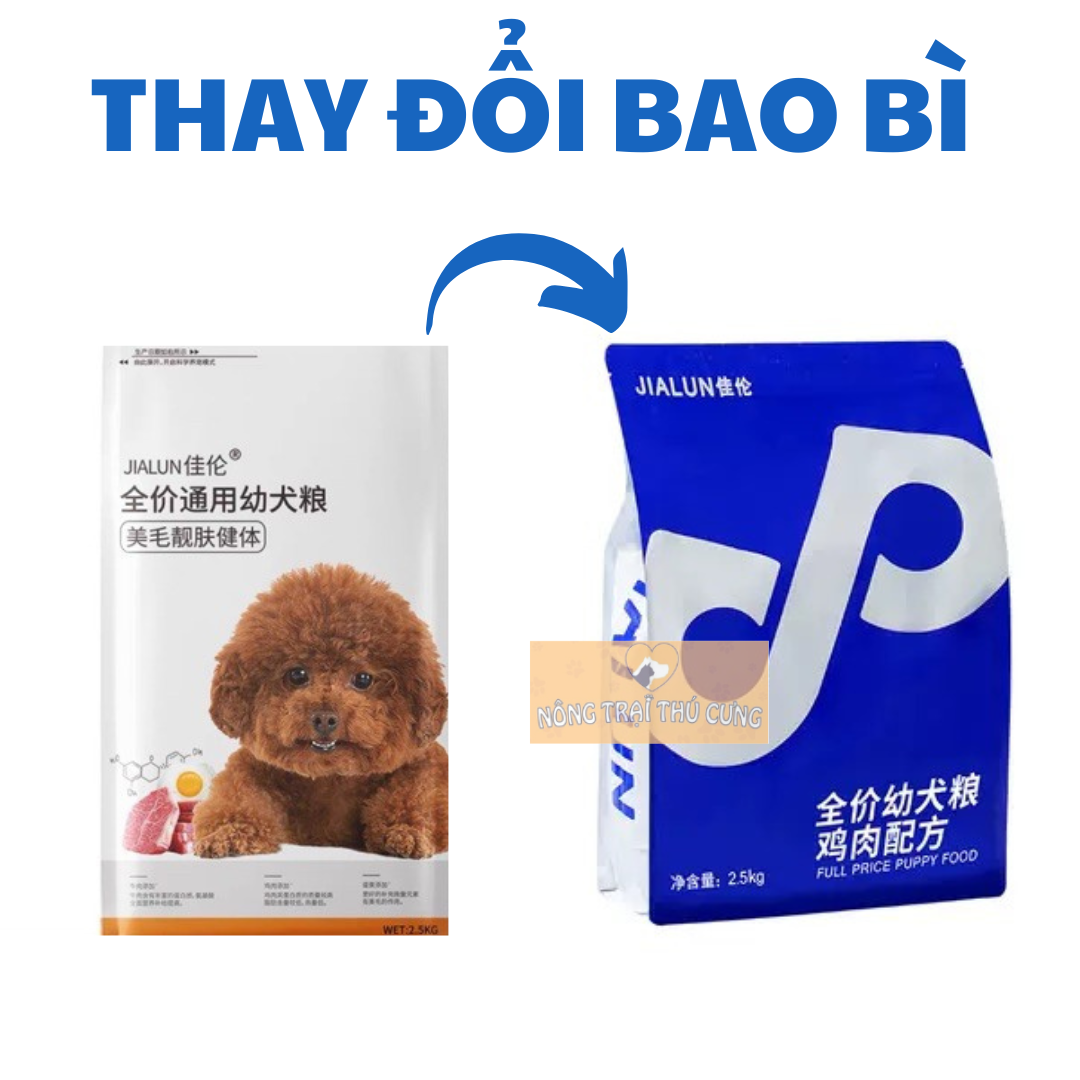 Thức Ăn Hạt Poodle Chó Con JIALUN - Vị Bò - [Nông Trại Thú Cưng]