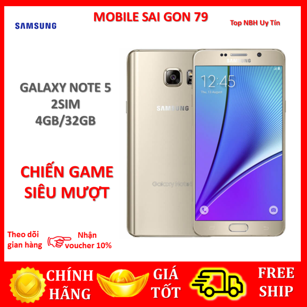 [HCM]điện thoại Samsung Note 5 2sim - Samsung Galaxy Note 5 2sim ram 4G/32G mới Chính Hãng