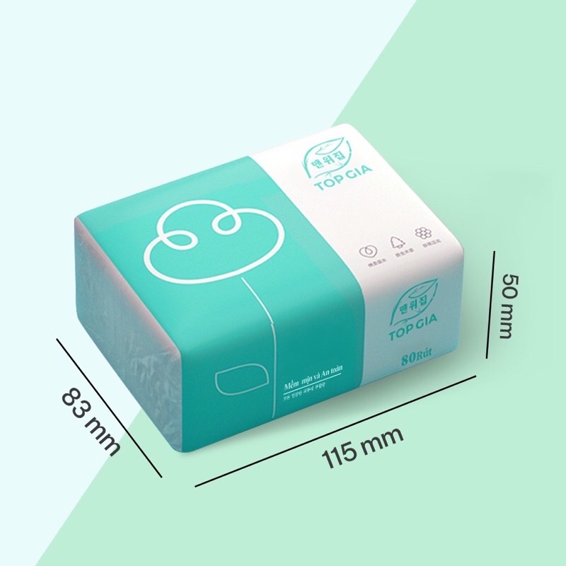 Thùng 30 gói giấy ăn cao cấp TOP GIA