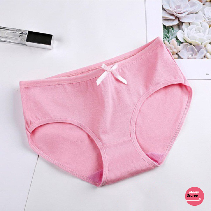 Quần Lót Nữ Cotton Đính Nơ Mềm Mại