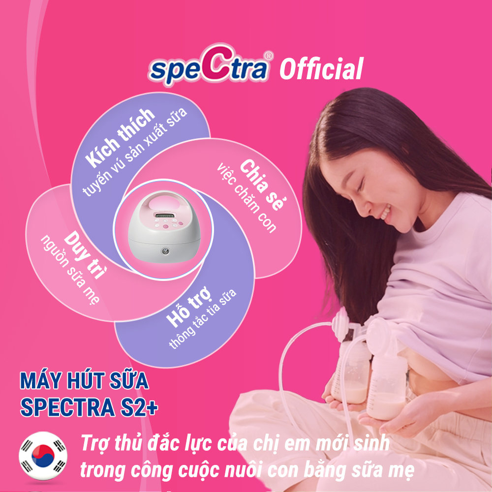 Máy Hút Sữa Spectra S2 Plus - Hàng Chính Hãng (Bảo Hành 24 Tháng)