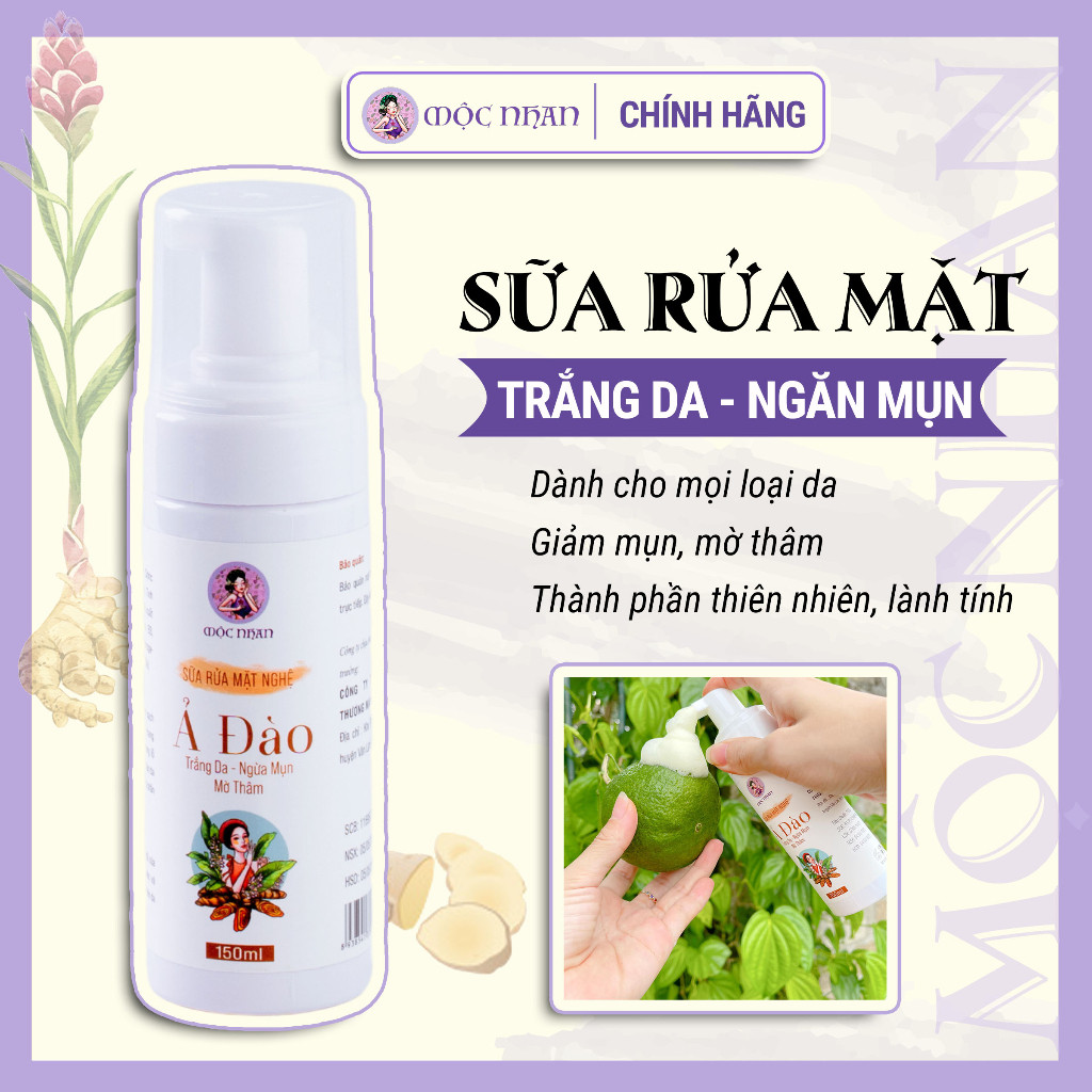 Sữa Rửa Mặt Organic Bơ Nghệ Ả đào - Handmade Mộc Nhan Natural, tiemxuongrong
