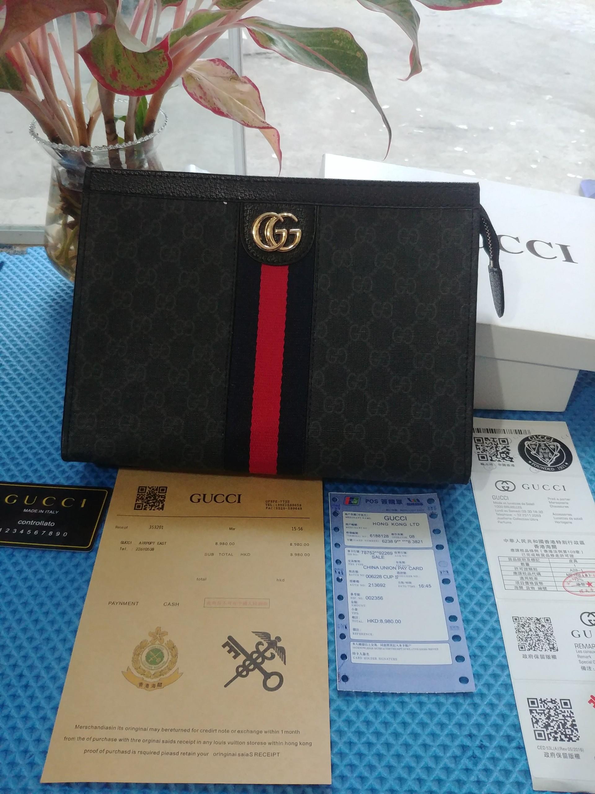 Ví cầm tay GG thời trang nam nữ