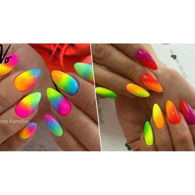 SET DẠ QUANG 12 Màu Làm Nails