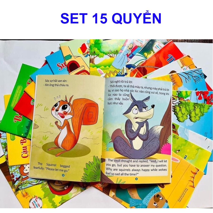 Sách – Set 20 Truyện cổ tích song ngữ Việt Anh