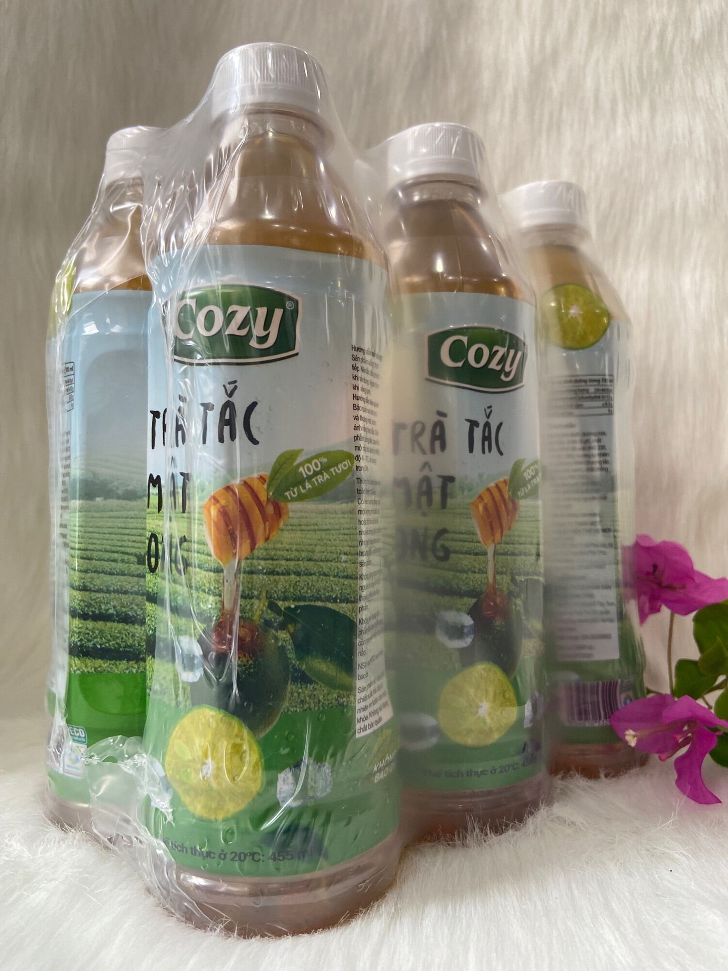 COMBO 4 Chai Trà Cozy vị Tắc Mật Ong ( 4 Chai *445ml)