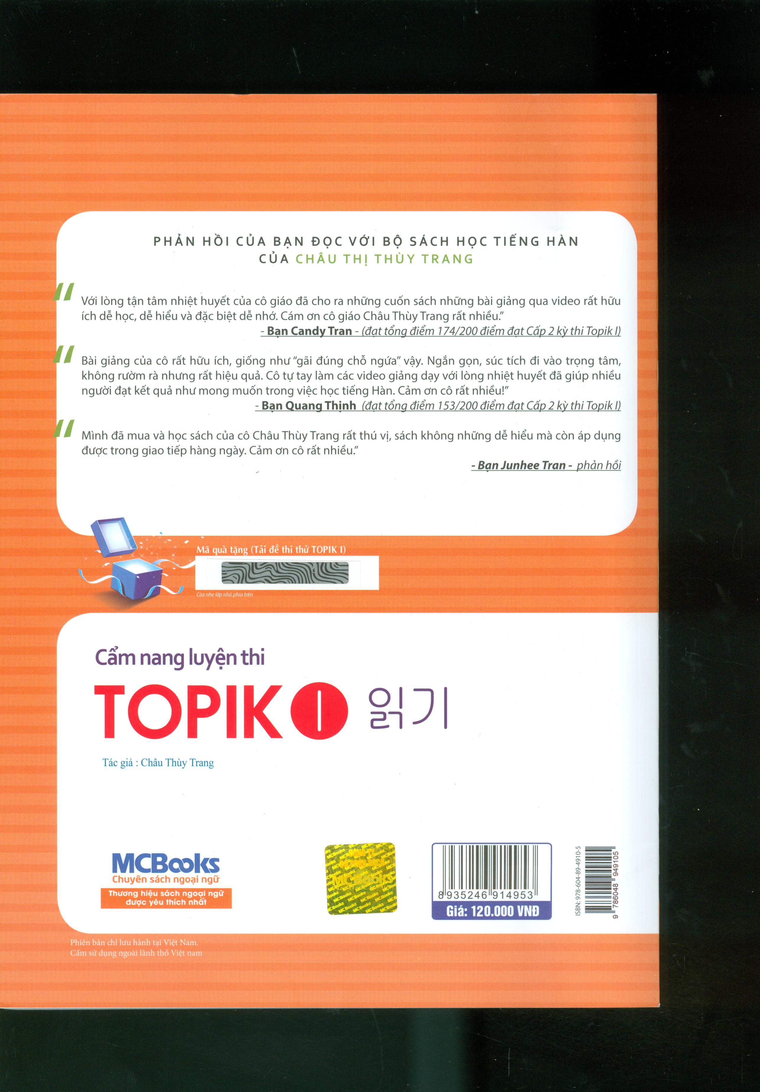 Cẩm Nang Luyện Thi Topik I
