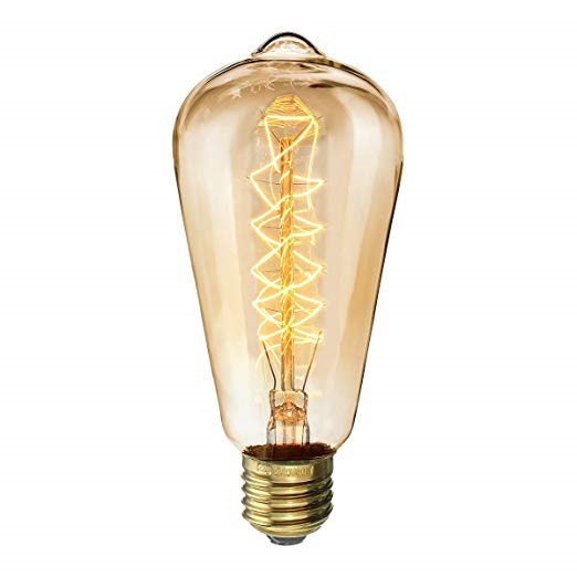 Combo 3 Bóng đèn edison vintage bulb 40w tim xoắn e27 220v