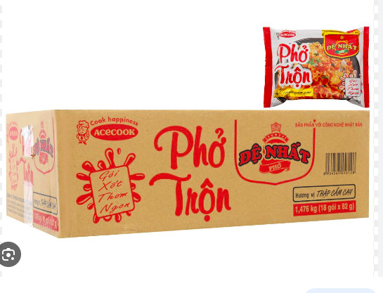 ( Thùng 18 gói ) Phở Trộn Đệ Nhất Hương Vị Thập Cẩm Cay 82