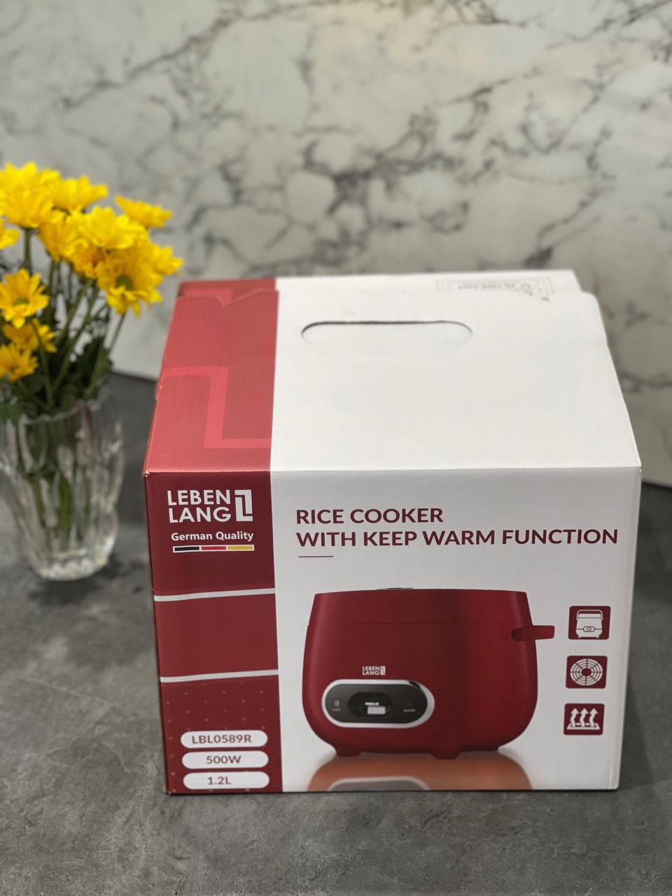 Nồi Cơm Điện LEBENLANG 1.2 Lít - LBL0589 (Thương Hiệu Đức)