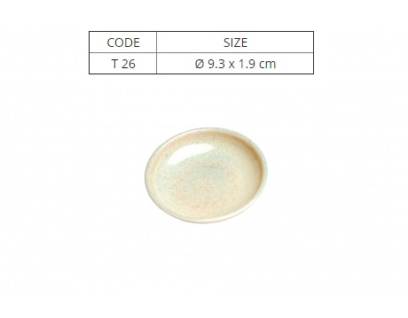 5 Chén Chấm Nhựa Melamine Vân Đá Kem Nhiều Size