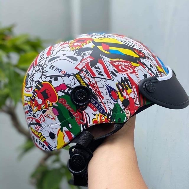 Nón Bảo Hiểm Sơn Carbon Nhúng Màu Cao Cấp
