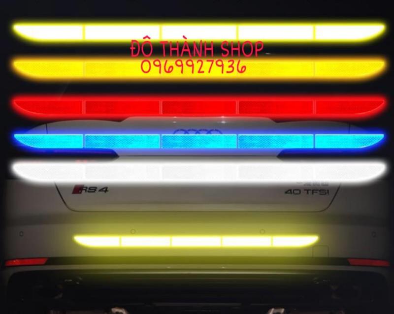 COMBO 5 MIẾNG PHẢN QUANG ĐUÔI XE OTO 90X3.5CM CẢNH BÁO AN TOÀN CHO CÁC LOẠI XE KHI THAM GIA VÀO BAN ĐÊM