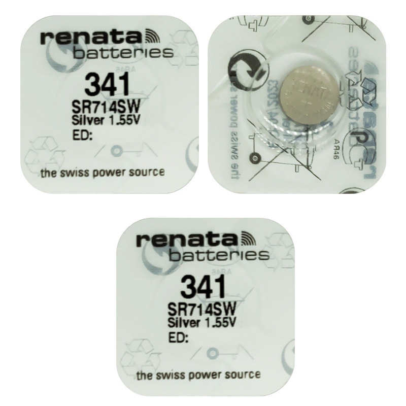 Pin đồng hồ Thụy Sỹ RENATA 341 / SR714SW silver bạc Made in Swiss (Loại tốt - Giá 1 viên)