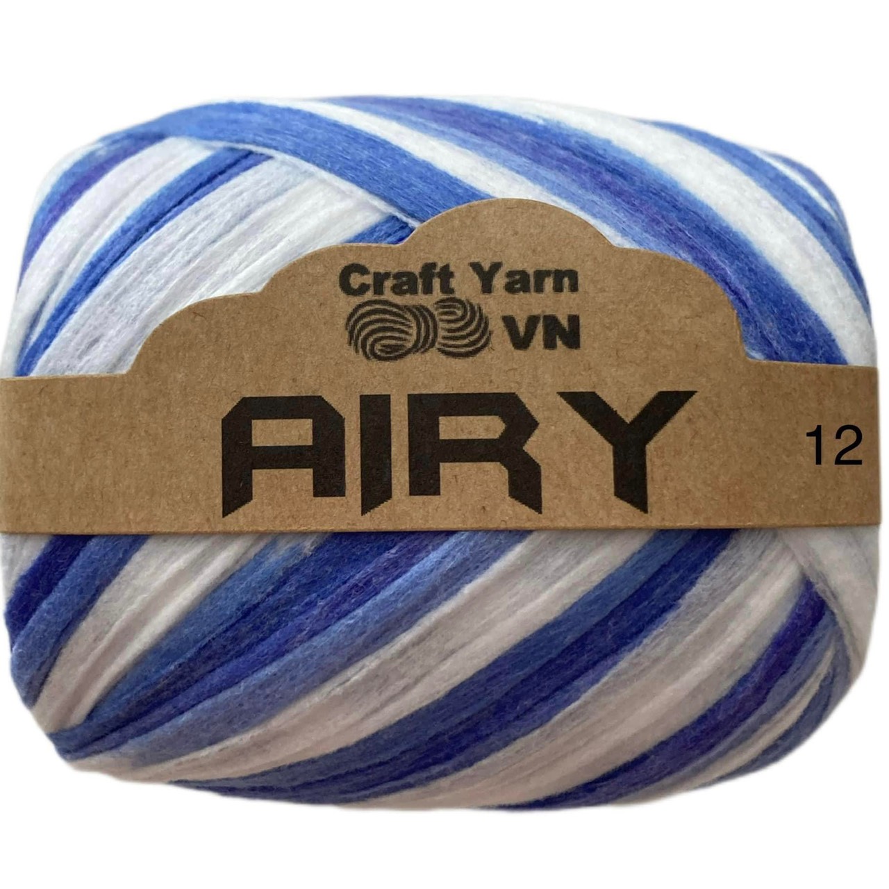 Sợi Airy màu loang móc mũ, túi xách hè cuộn 45g