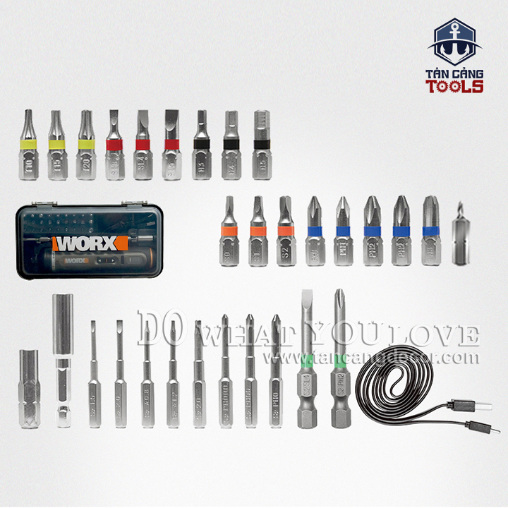 Máy Vặn Vít Điện Tử 30 Chi Tiết Worx WX242