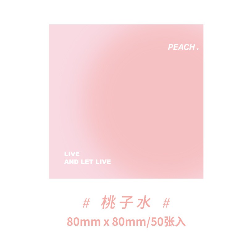 Giấy note ghi chú màu sắc Pastel Gradient