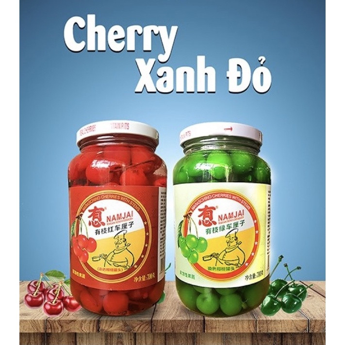 Cherry ngâm NAMJAI đỏ hộp 700g